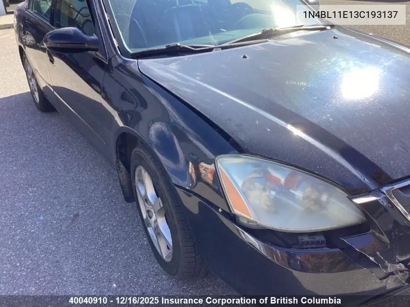 1N4BL11E13C193137 2003 Nissan Altima Se
