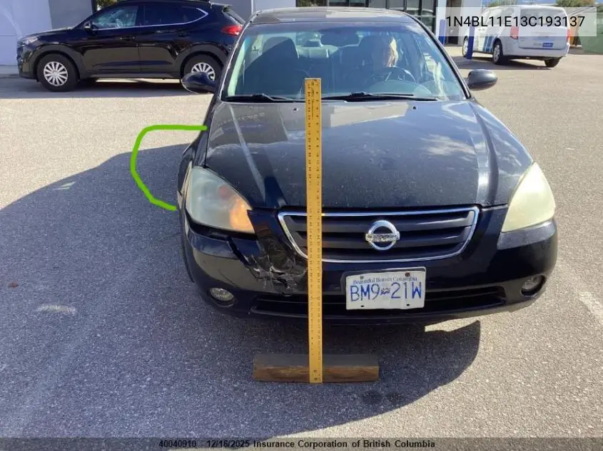 1N4BL11E13C193137 2003 Nissan Altima Se
