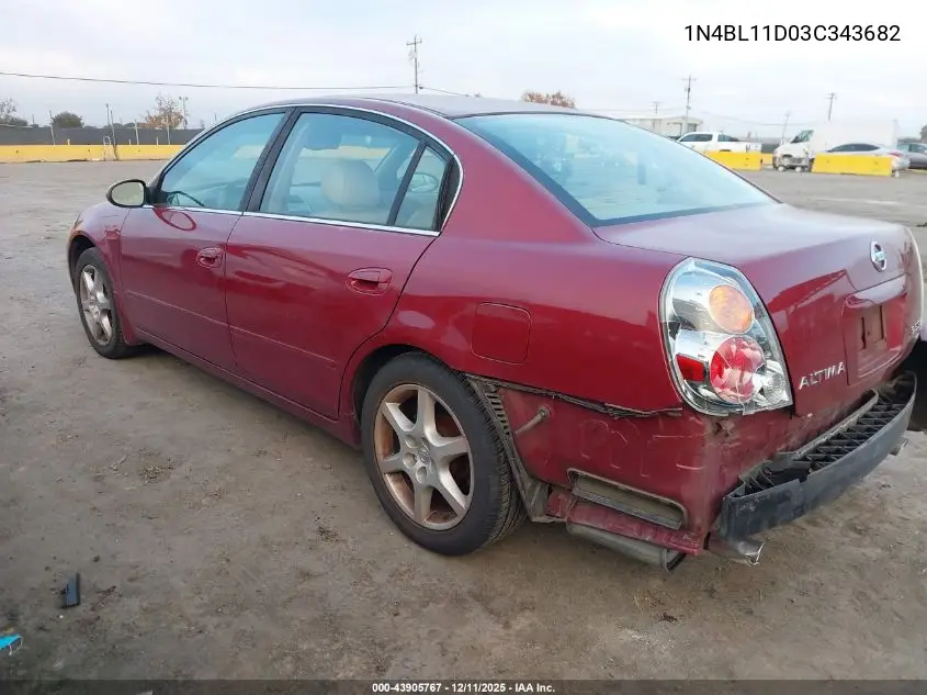 1N4BL11D03C343682 2003 Nissan Altima 3.5 Se