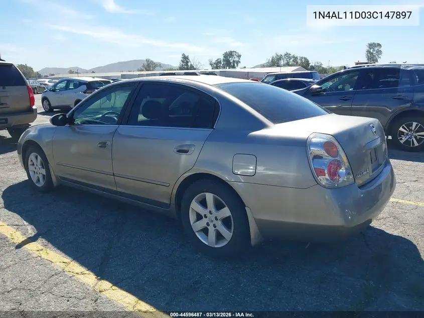 2003 Nissan Altima 2.5 S VIN: 1N4AL11D03C147897 Lot: 44596487