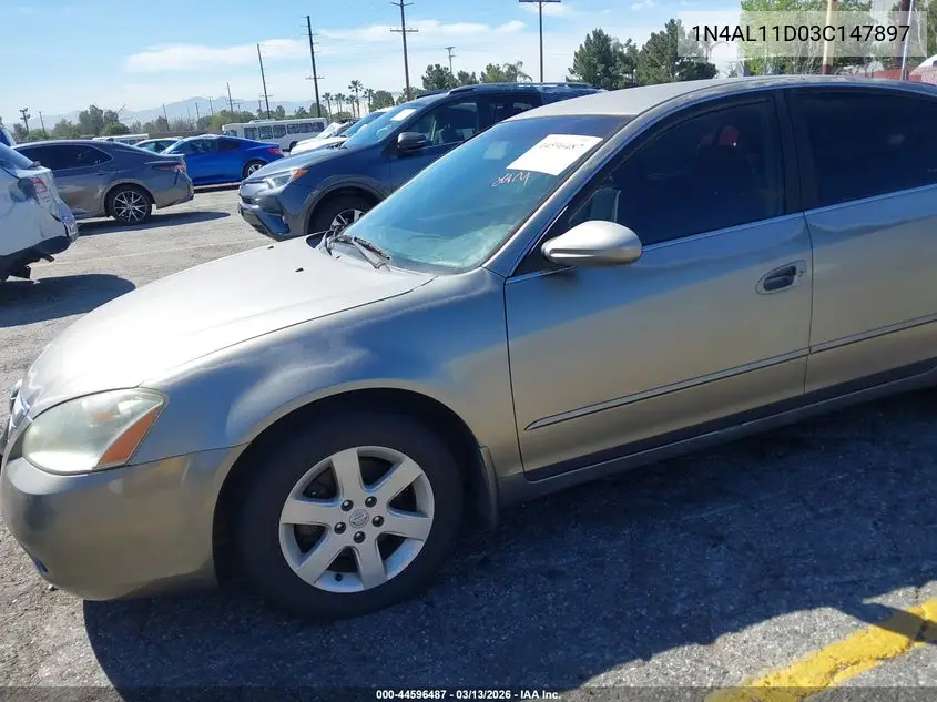2003 Nissan Altima 2.5 S VIN: 1N4AL11D03C147897 Lot: 44596487