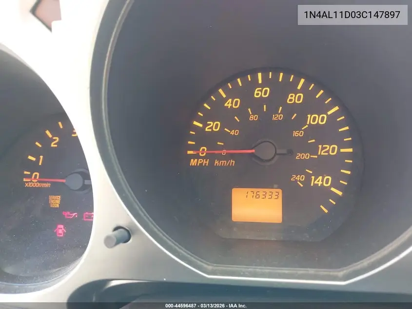 2003 Nissan Altima 2.5 S VIN: 1N4AL11D03C147897 Lot: 44596487