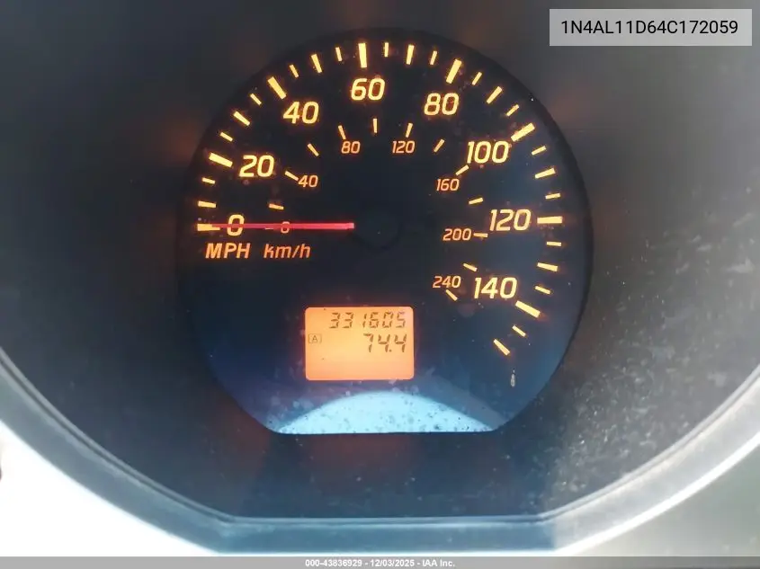 1N4AL11D64C172059 2004 Nissan Altima 2.5 S