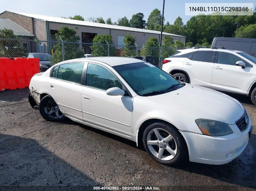 2005 Nissan Altima Se/Sl/Se-R VIN: 1N4BL11D15C298366 Lot: 40142983