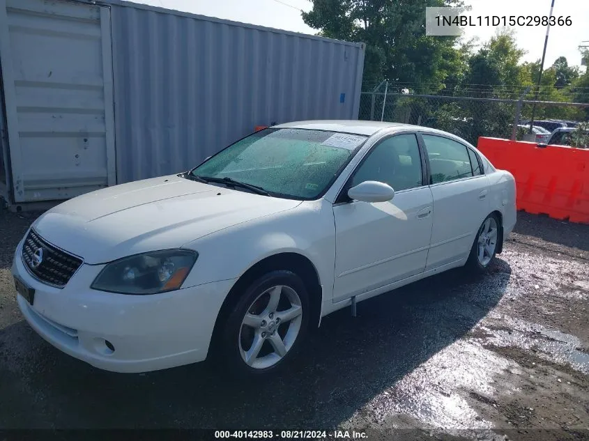 2005 Nissan Altima Se/Sl/Se-R VIN: 1N4BL11D15C298366 Lot: 40142983