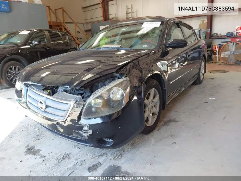 2005 Nissan Altima S/Sl VIN: 1N4AL11D75C383594 Lot: 40157112