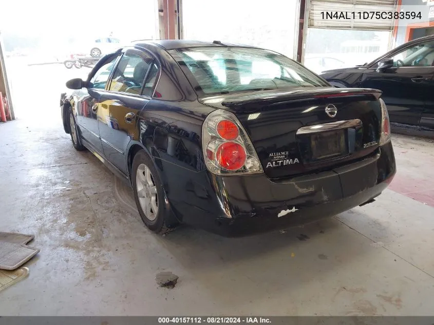 2005 Nissan Altima S/Sl VIN: 1N4AL11D75C383594 Lot: 40157112