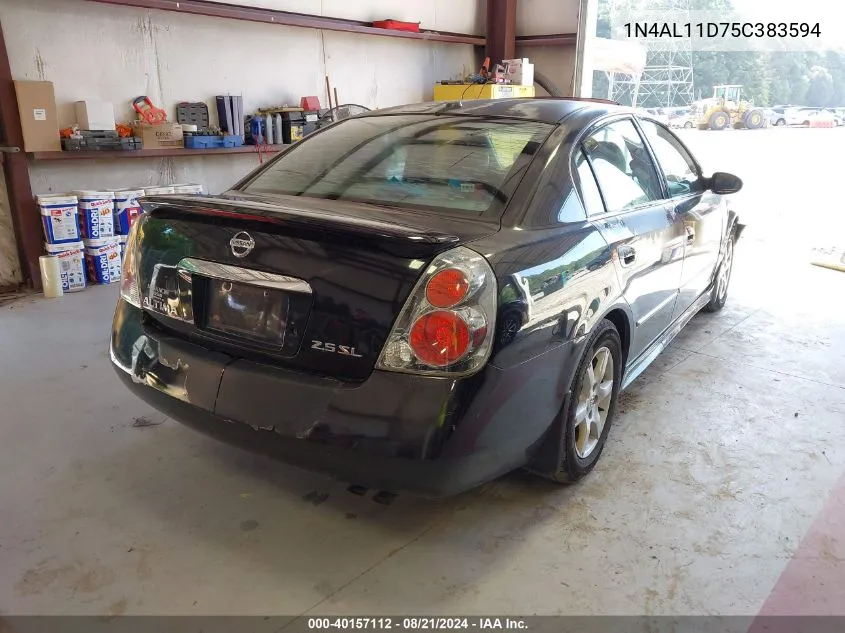 2005 Nissan Altima S/Sl VIN: 1N4AL11D75C383594 Lot: 40157112