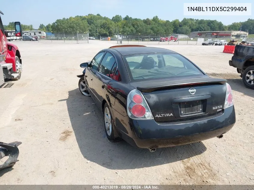 2005 Nissan Altima 3.5 Se VIN: 1N4BL11DX5C299404 Lot: 40213019