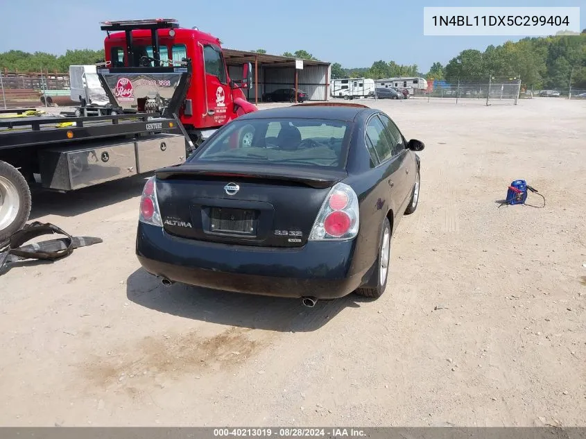 2005 Nissan Altima 3.5 Se VIN: 1N4BL11DX5C299404 Lot: 40213019