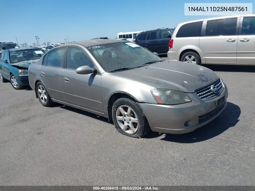 2005 Nissan Altima 2.5 S VIN: 1N4AL11D25N487561 Lot: 40258415