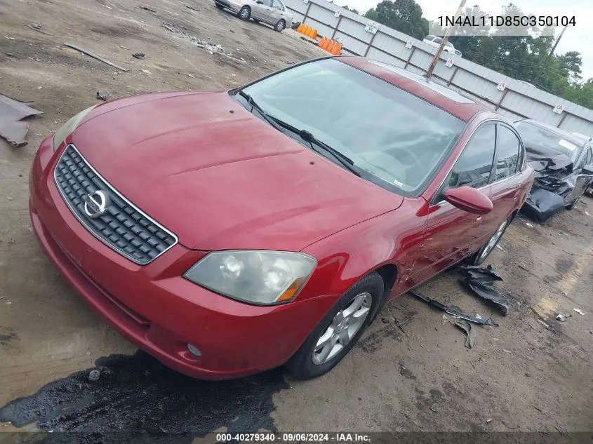 2005 Nissan Altima 2.5 S VIN: 1N4AL11D85C350104 Lot: 40279340