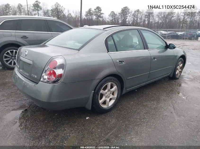 1N4AL11DX5C254474 2005 Nissan Altima 2.5 S
