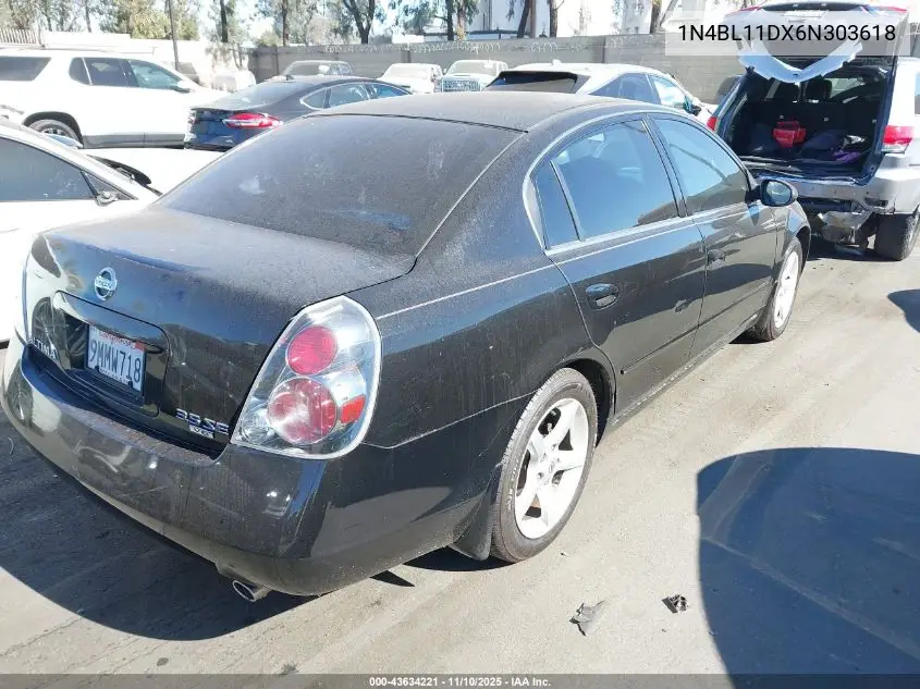 1N4BL11DX6N303618 2006 Nissan Altima 3.5 Se