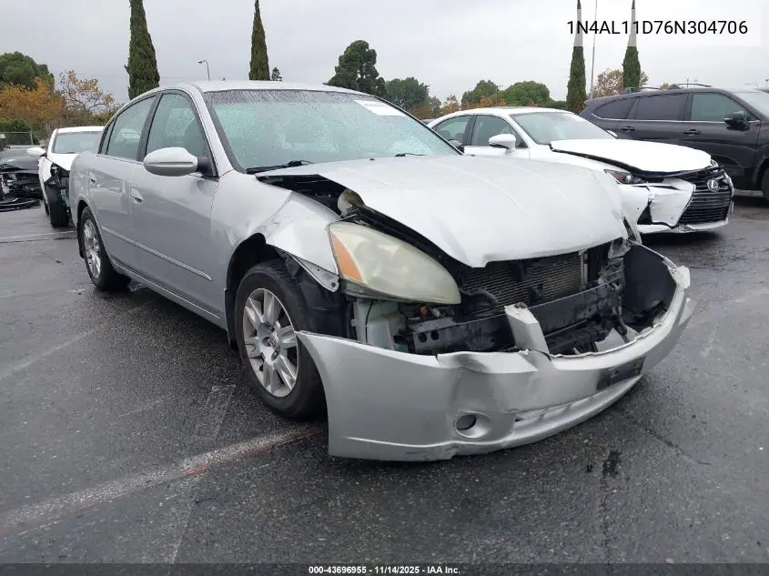 1N4AL11D76N304706 2006 Nissan Altima 2.5 S