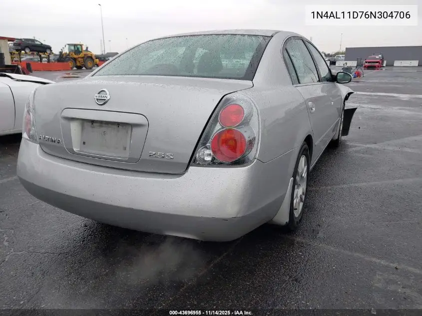 1N4AL11D76N304706 2006 Nissan Altima 2.5 S