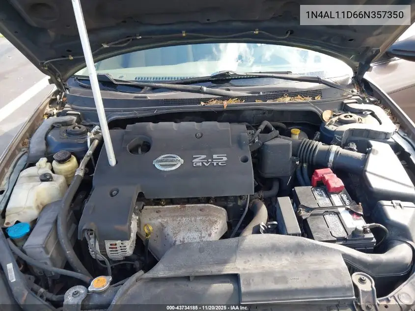 1N4AL11D66N357350 2006 Nissan Altima 2.5 S