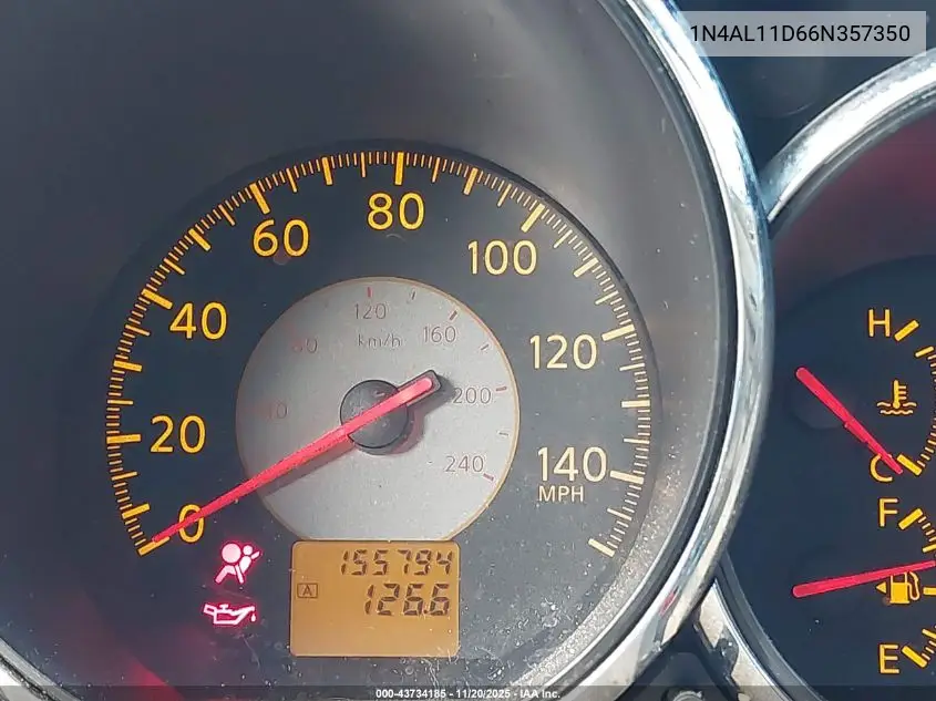 1N4AL11D66N357350 2006 Nissan Altima 2.5 S