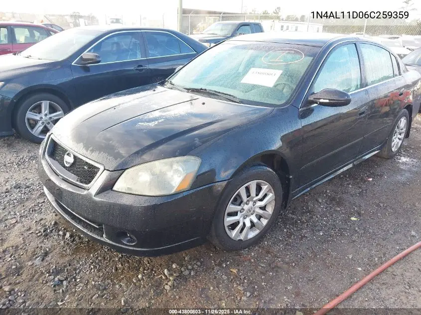 1N4AL11D06C259359 2006 Nissan Altima 2.5 S