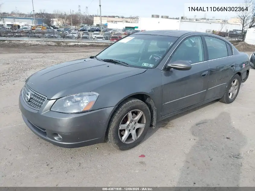 1N4AL11D66N302364 2006 Nissan Altima 2.5 S