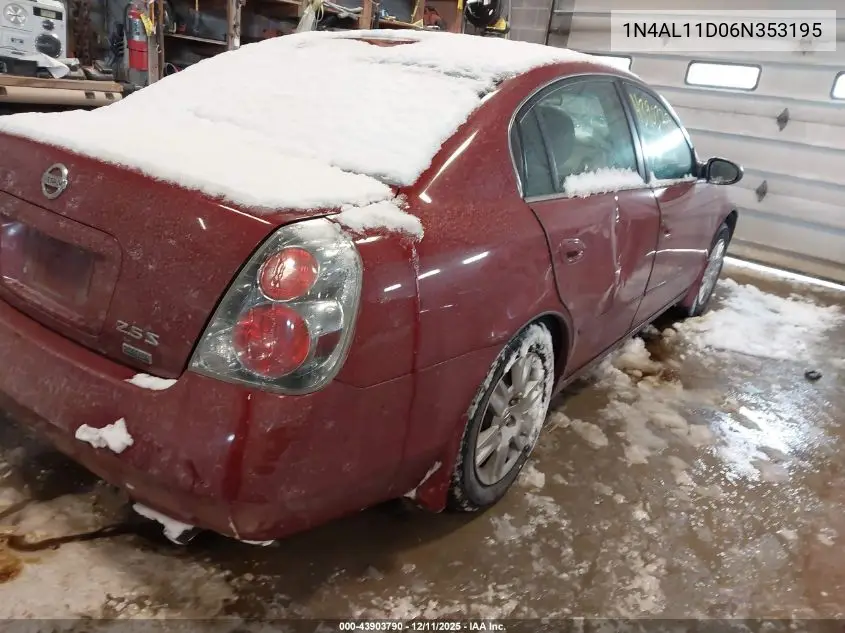 1N4AL11D06N353195 2006 Nissan Altima 2.5 S