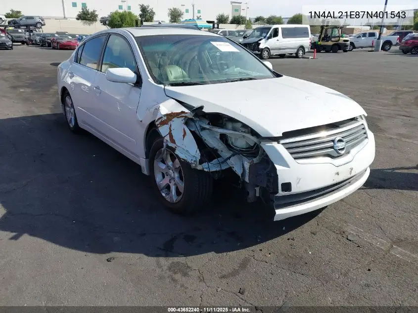 1N4AL21E87N401543 2007 Nissan Altima 2.5 S