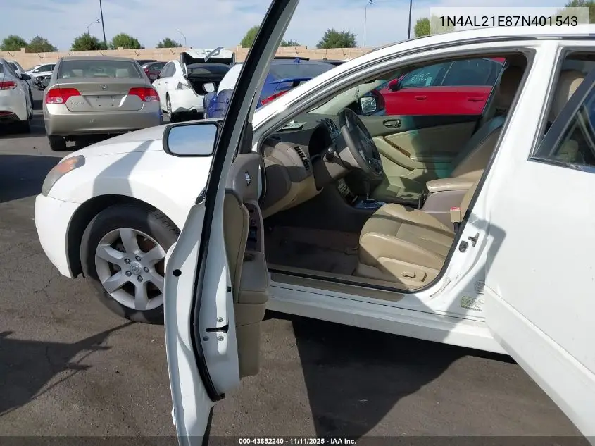 1N4AL21E87N401543 2007 Nissan Altima 2.5 S