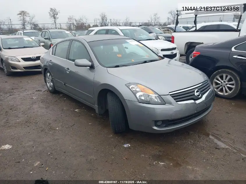 1N4AL21E37C124358 2007 Nissan Altima 2.5 S