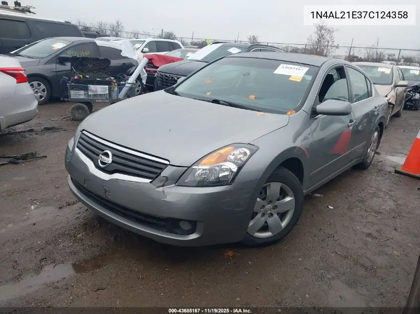1N4AL21E37C124358 2007 Nissan Altima 2.5 S