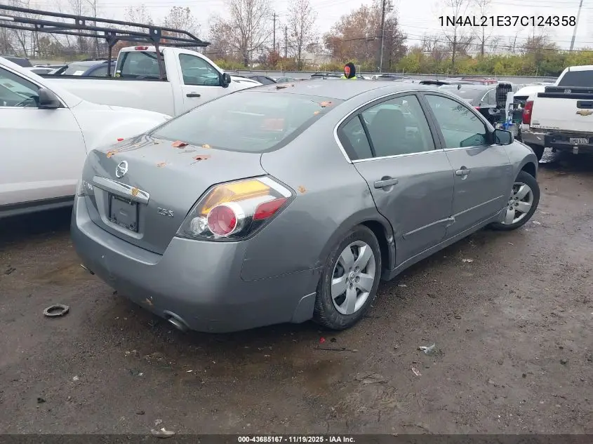 1N4AL21E37C124358 2007 Nissan Altima 2.5 S