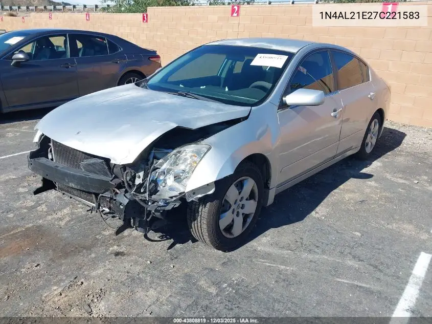 1N4AL21E27C221583 2007 Nissan Altima 2.5 S