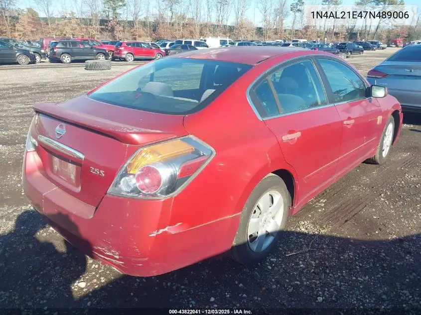 1N4AL21E47N489006 2007 Nissan Altima 2.5 S