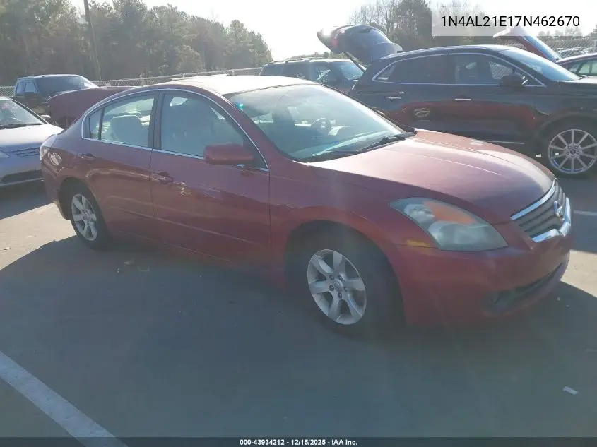 1N4AL21E17N462670 2007 Nissan Altima 2.5 S