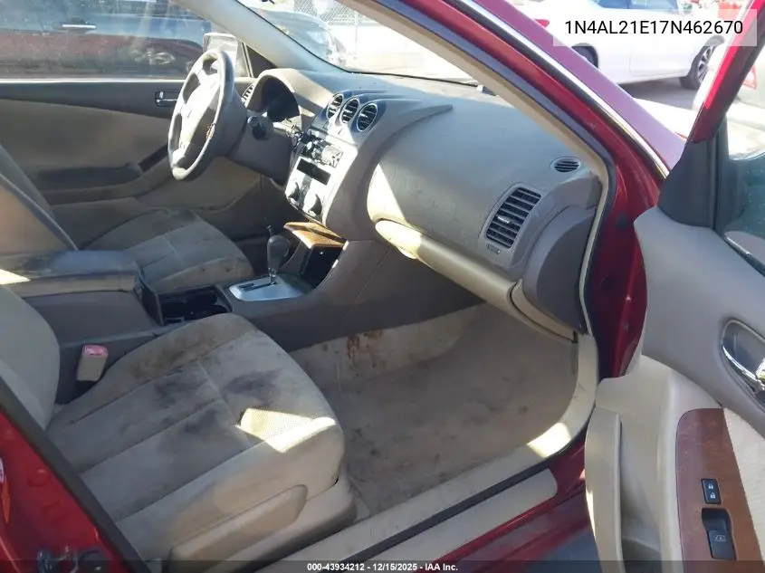 1N4AL21E17N462670 2007 Nissan Altima 2.5 S