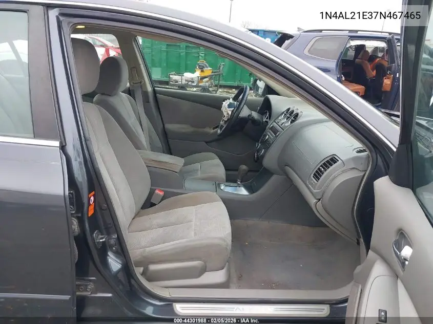 1N4AL21E37N467465 2007 Nissan Altima 2.5 S