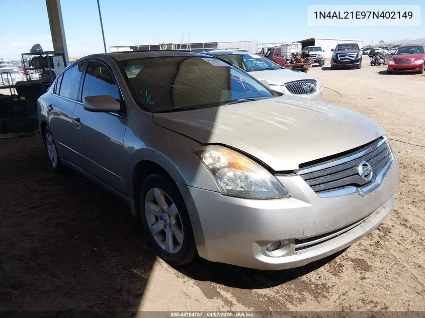 1N4AL21E97N402149 2007 Nissan Altima 2.5 S