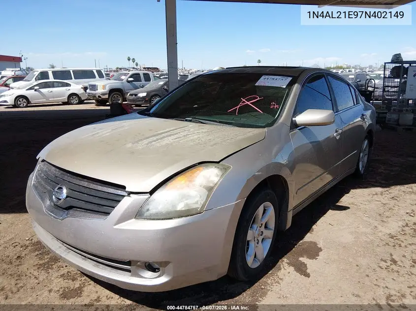 1N4AL21E97N402149 2007 Nissan Altima 2.5 S