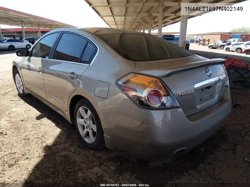 1N4AL21E97N402149 2007 Nissan Altima 2.5 S