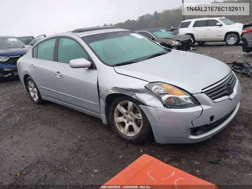 1N4AL21E78C152911 2008 Nissan Altima 2.5 S