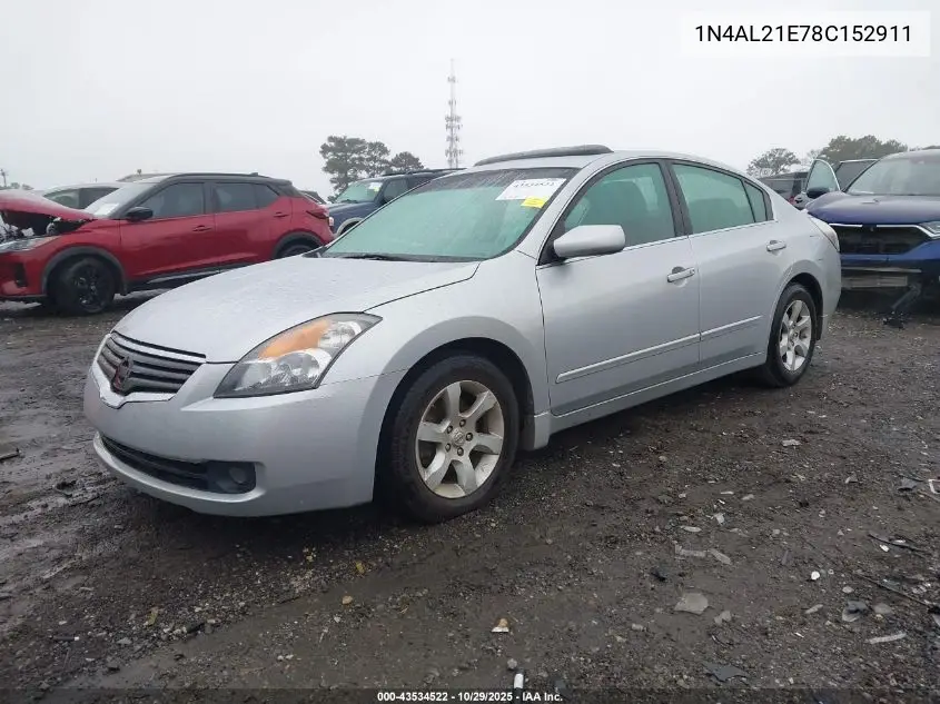 1N4AL21E78C152911 2008 Nissan Altima 2.5 S