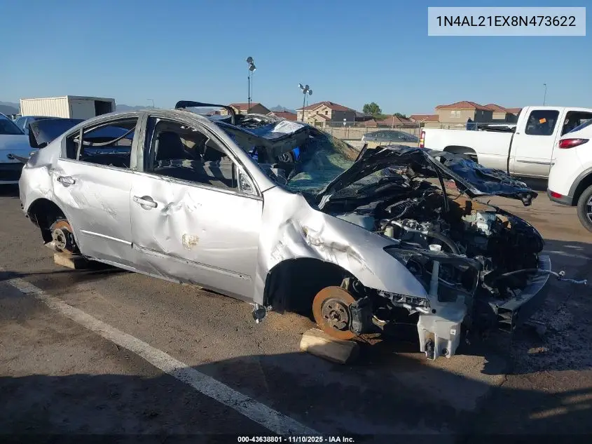 1N4AL21EX8N473622 2008 Nissan Altima 2.5 S
