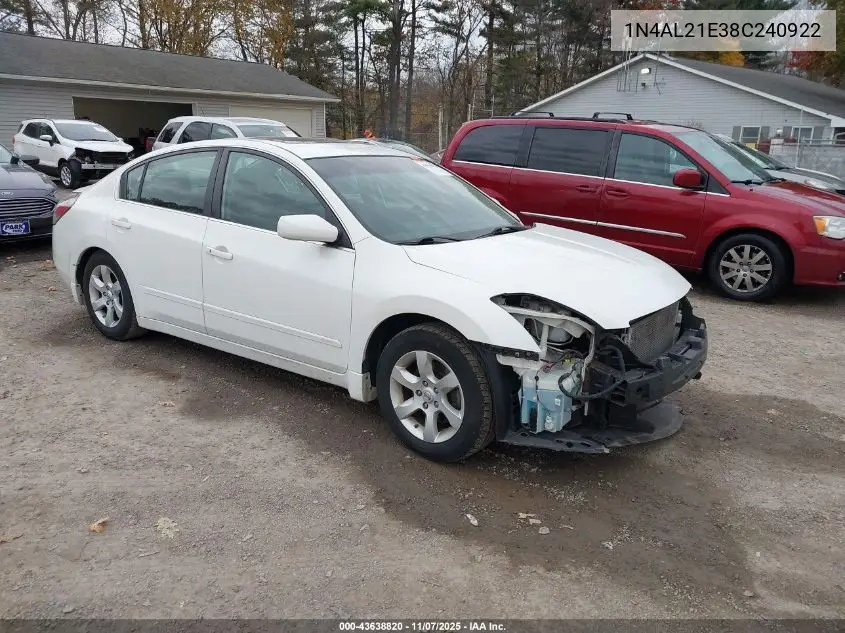 1N4AL21E38C240922 2008 Nissan Altima 2.5 S