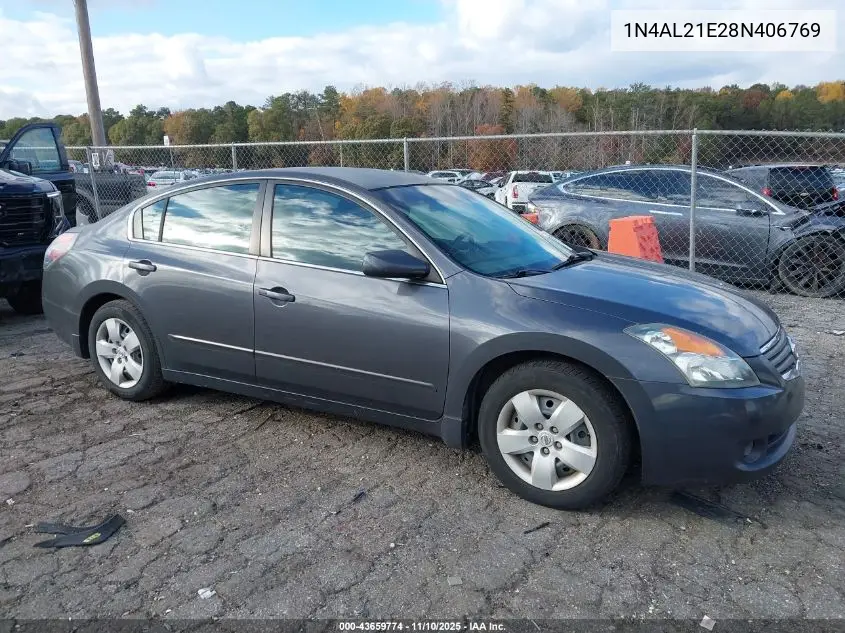 1N4AL21E28N406769 2008 Nissan Altima 2.5 S