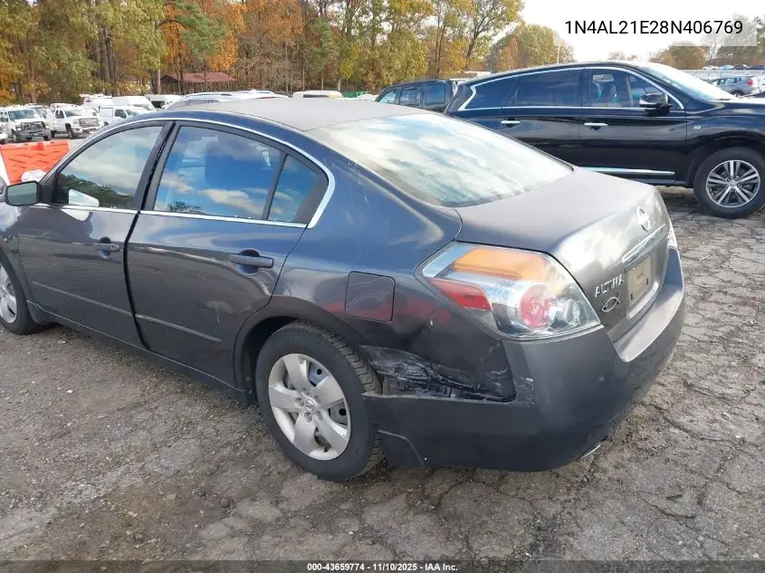 1N4AL21E28N406769 2008 Nissan Altima 2.5 S