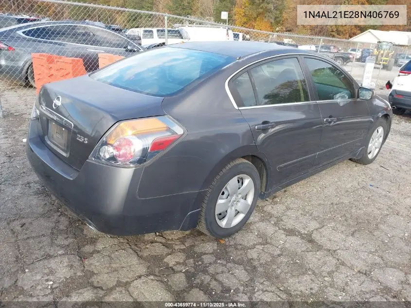 1N4AL21E28N406769 2008 Nissan Altima 2.5 S