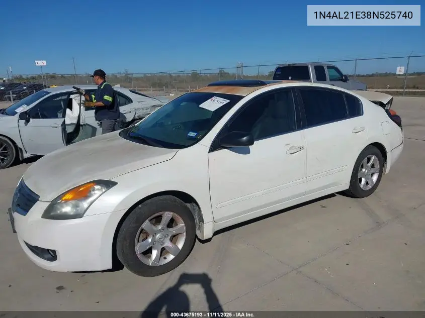 1N4AL21E38N525740 2008 Nissan Altima 2.5 S