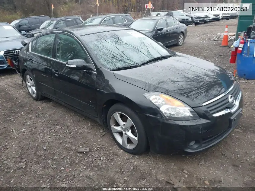 1N4BL21E48C220358 2008 Nissan Altima 3.5 Se