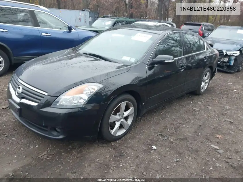 1N4BL21E48C220358 2008 Nissan Altima 3.5 Se