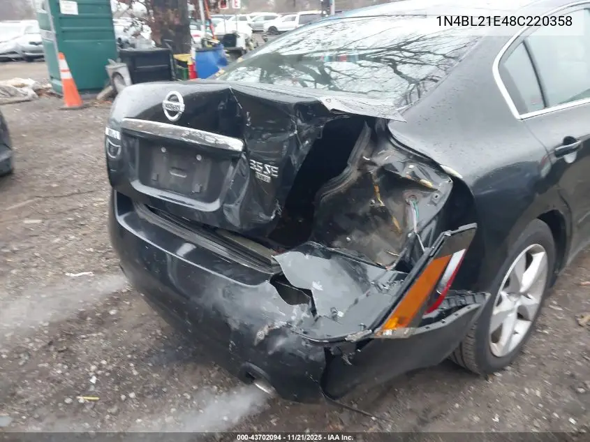 1N4BL21E48C220358 2008 Nissan Altima 3.5 Se
