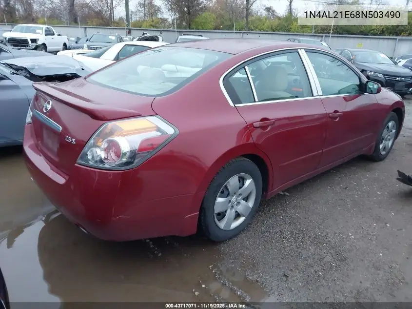 1N4AL21E68N503490 2008 Nissan Altima 2.5 S
